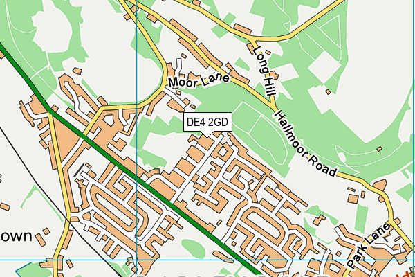 DE4 2GD map - OS VectorMap District (Ordnance Survey)