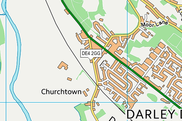 DE4 2GG map - OS VectorMap District (Ordnance Survey)
