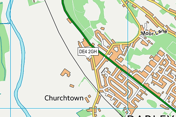 DE4 2GH map - OS VectorMap District (Ordnance Survey)