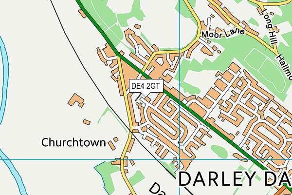 DE4 2GT map - OS VectorMap District (Ordnance Survey)