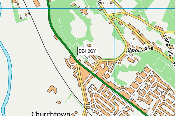 DE4 2GY map - OS VectorMap District (Ordnance Survey)