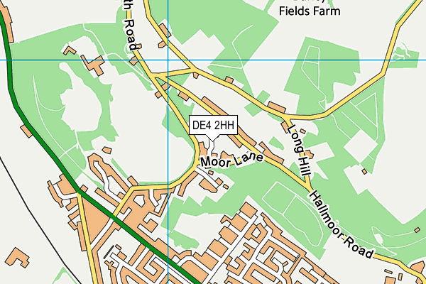 DE4 2HH map - OS VectorMap District (Ordnance Survey)