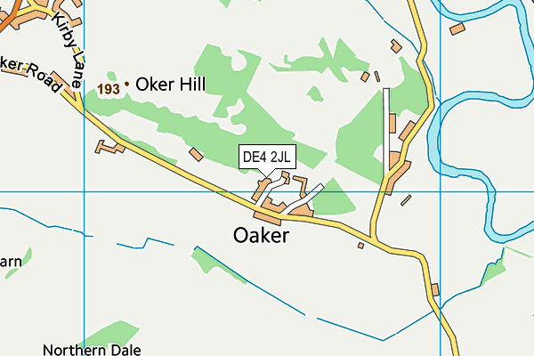 DE4 2JL map - OS VectorMap District (Ordnance Survey)