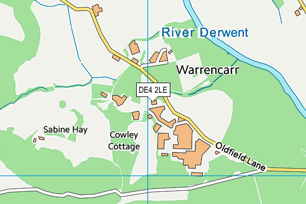 DE4 2LE map - OS VectorMap District (Ordnance Survey)