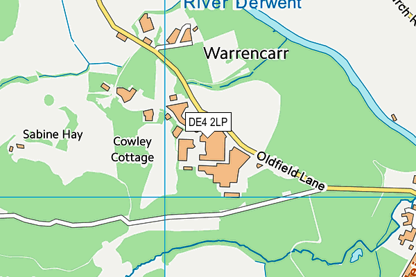 DE4 2LP map - OS VectorMap District (Ordnance Survey)