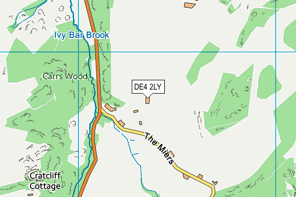 DE4 2LY map - OS VectorMap District (Ordnance Survey)