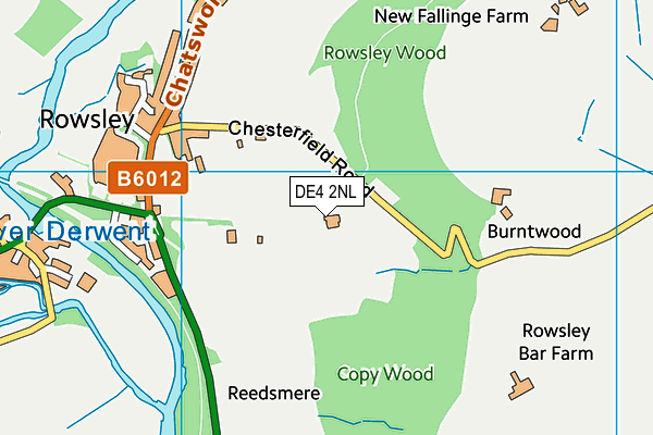 DE4 2NL map - OS VectorMap District (Ordnance Survey)