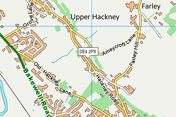 DE4 2PX map - OS VectorMap District (Ordnance Survey)