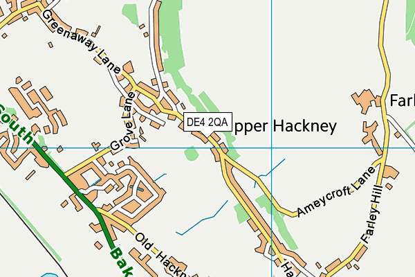 DE4 2QA map - OS VectorMap District (Ordnance Survey)
