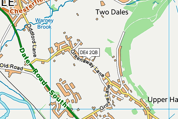 Darley Dale Primary School map (DE4 2QB) - OS VectorMap District (Ordnance Survey)