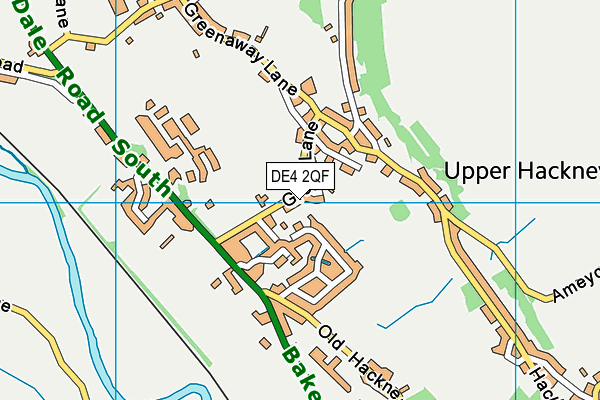 DE4 2QF map - OS VectorMap District (Ordnance Survey)