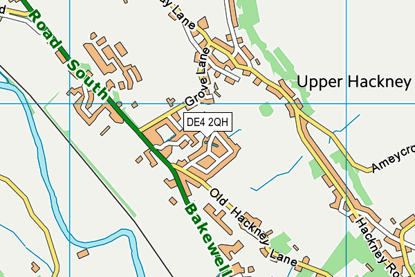DE4 2QH map - OS VectorMap District (Ordnance Survey)