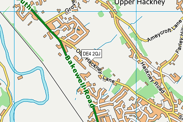 DE4 2QJ map - OS VectorMap District (Ordnance Survey)