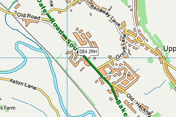 DE4 2RH map - OS VectorMap District (Ordnance Survey)