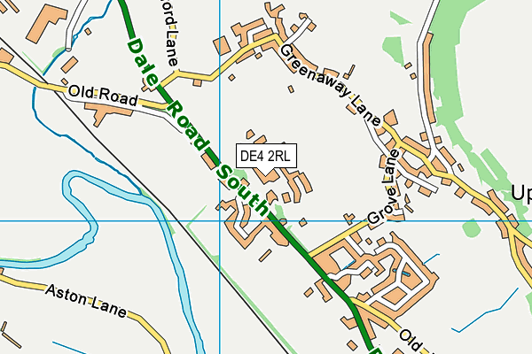 DE4 2RL map - OS VectorMap District (Ordnance Survey)