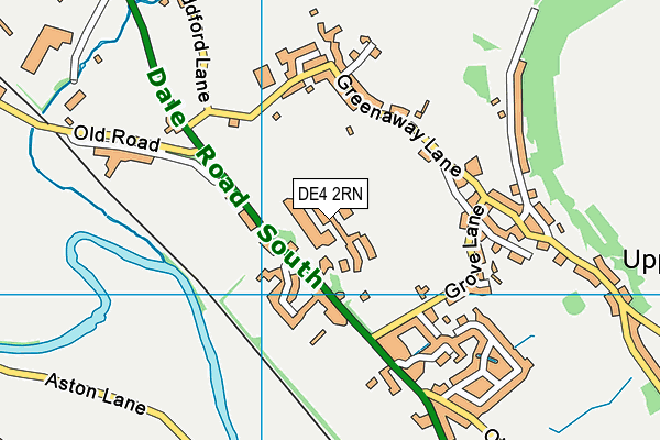 DE4 2RN map - OS VectorMap District (Ordnance Survey)