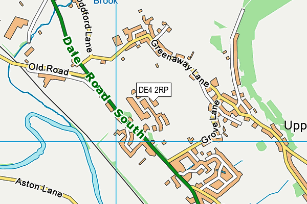 DE4 2RP map - OS VectorMap District (Ordnance Survey)