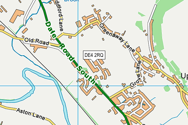 DE4 2RQ map - OS VectorMap District (Ordnance Survey)