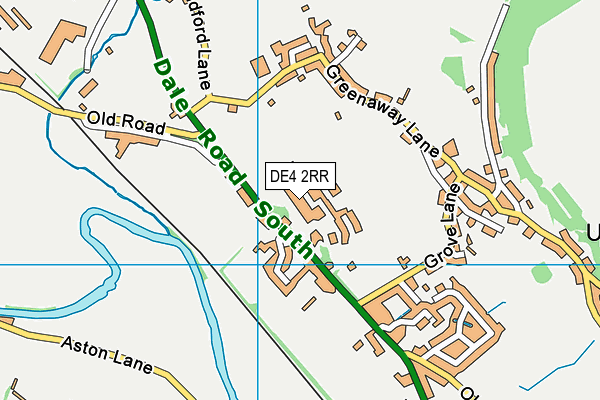 DE4 2RR map - OS VectorMap District (Ordnance Survey)