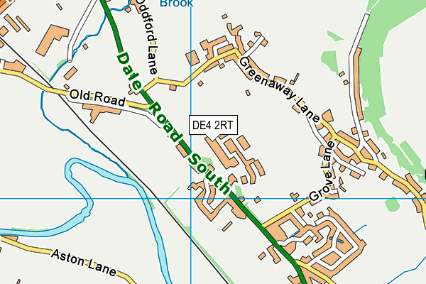 DE4 2RT map - OS VectorMap District (Ordnance Survey)