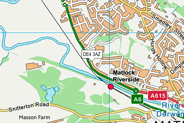 Arc Leisure Matlock map (DE4 3AZ) - OS VectorMap District (Ordnance Survey)