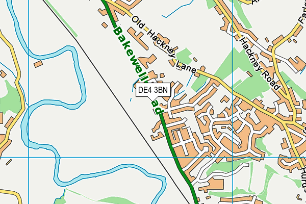 DE4 3BN map - OS VectorMap District (Ordnance Survey)