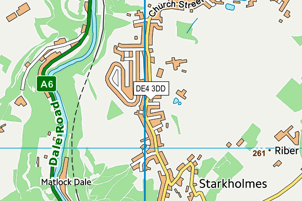 Highfields School (Starkholmes Site) map (DE4 3DD) - OS VectorMap District (Ordnance Survey)