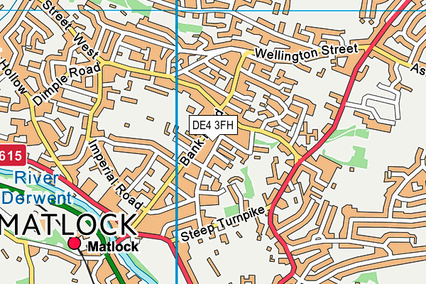 DE4 3FH map - OS VectorMap District (Ordnance Survey)