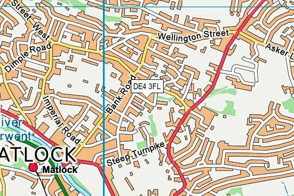 DE4 3FL map - OS VectorMap District (Ordnance Survey)
