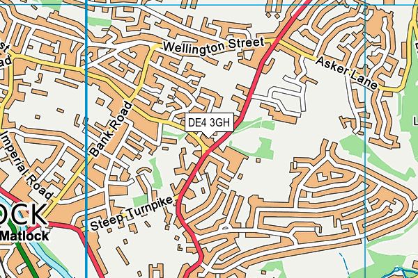 DE4 3GH map - OS VectorMap District (Ordnance Survey)