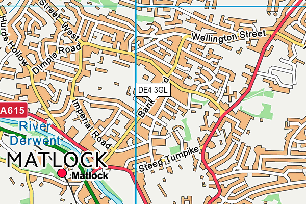 Fitness Forum (Closed) map (DE4 3GL) - OS VectorMap District (Ordnance Survey)