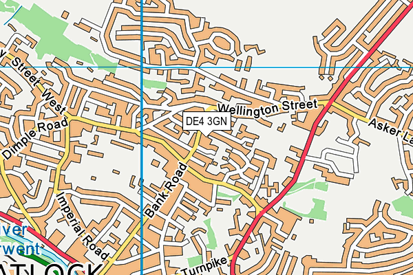 DE4 3GN map - OS VectorMap District (Ordnance Survey)