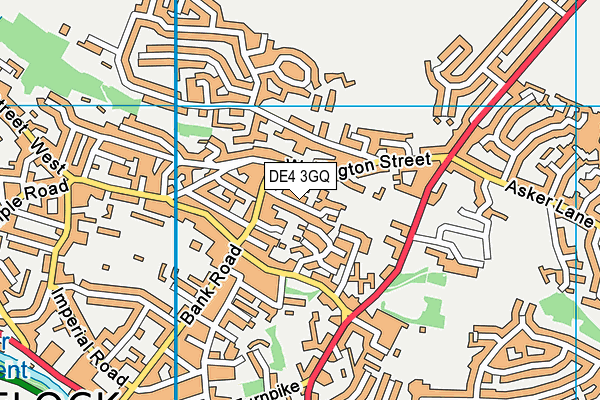 DE4 3GQ map - OS VectorMap District (Ordnance Survey)