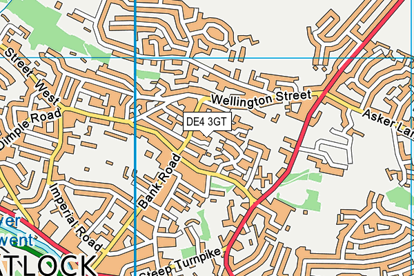 DE4 3GT map - OS VectorMap District (Ordnance Survey)