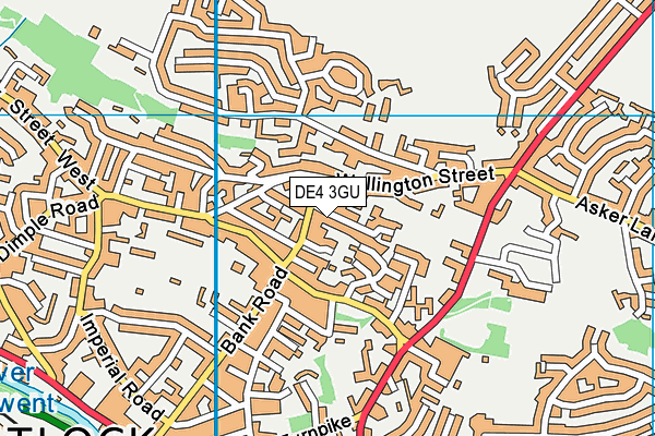 DE4 3GU map - OS VectorMap District (Ordnance Survey)