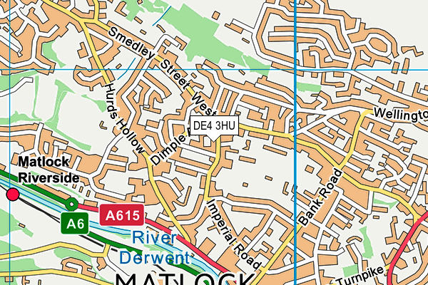 DE4 3HU map - OS VectorMap District (Ordnance Survey)