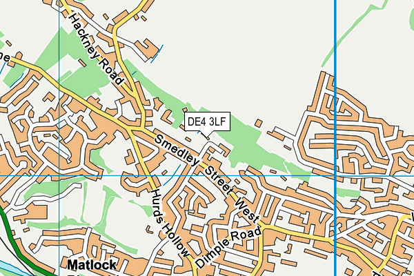DE4 3LF map - OS VectorMap District (Ordnance Survey)
