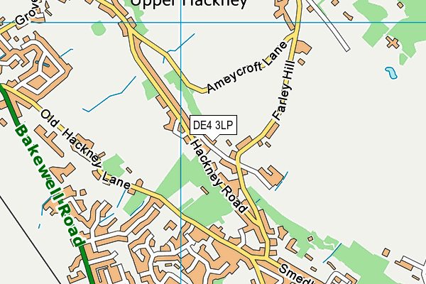 DE4 3LP map - OS VectorMap District (Ordnance Survey)
