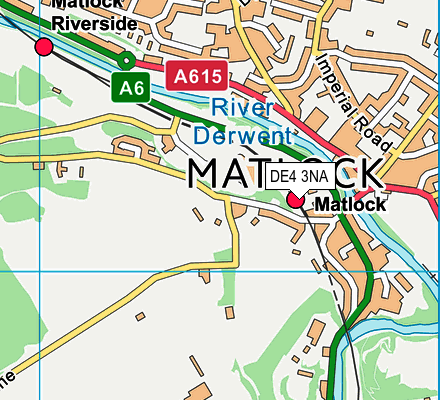 DE4 3NA map - OS VectorMap District (Ordnance Survey)