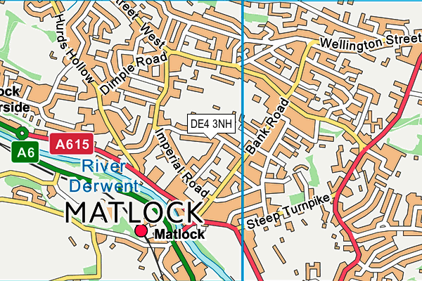 DE4 3NH map - OS VectorMap District (Ordnance Survey)