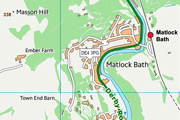 Map of J AND N PROPERTIES(MATLOCK) LIMITED at district scale