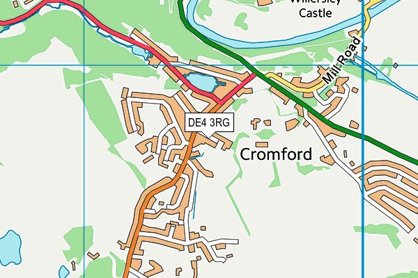 Cromford Church of England Primary School map (DE4 3RG) - OS VectorMap District (Ordnance Survey)