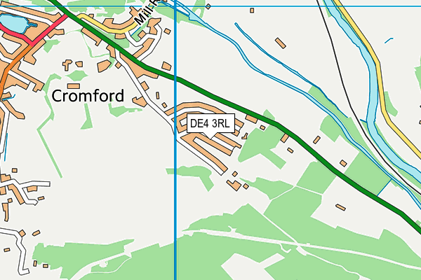DE4 3RL map - OS VectorMap District (Ordnance Survey)