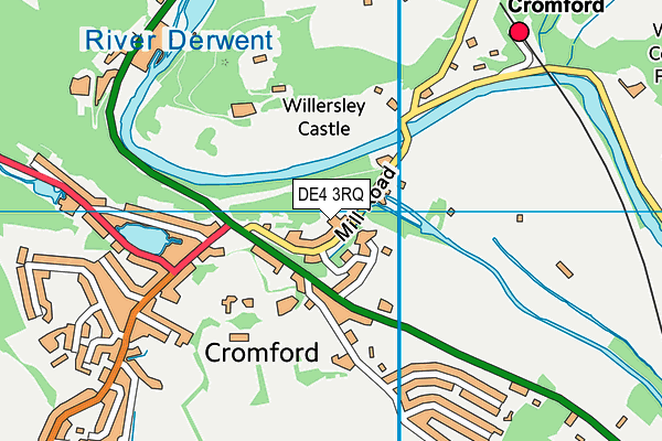 DE4 3RQ map - OS VectorMap District (Ordnance Survey)
