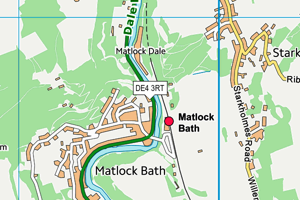 DE4 3RT map - OS VectorMap District (Ordnance Survey)