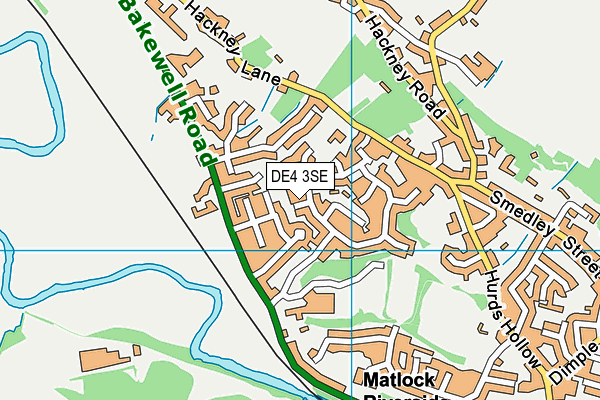 DE4 3SE map - OS VectorMap District (Ordnance Survey)