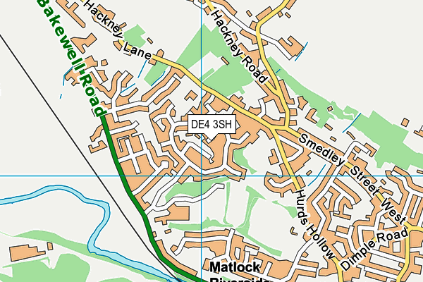 DE4 3SH map - OS VectorMap District (Ordnance Survey)