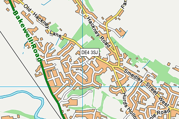 DE4 3SJ map - OS VectorMap District (Ordnance Survey)