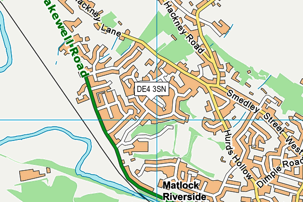DE4 3SN map - OS VectorMap District (Ordnance Survey)
