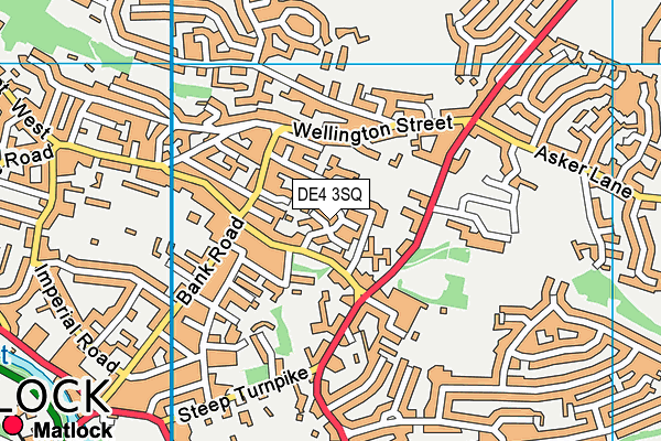 DE4 3SQ map - OS VectorMap District (Ordnance Survey)
